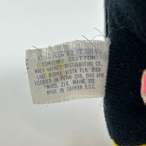Vintage 70s Lot of Mickey and Minnie Mouse Plush Stuffed Animal Walt Disney 7" - Picture 8 of 12